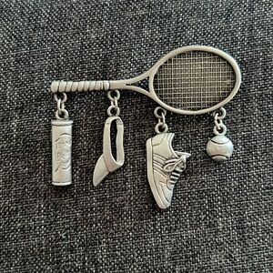 3/$24 - JJ Signed Tennis Brooch